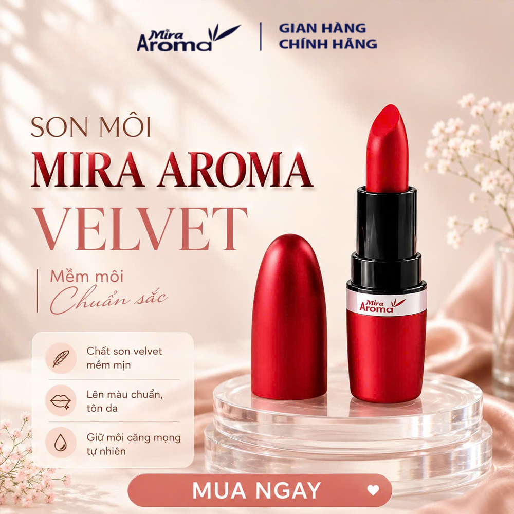 Son Môi Mira Aroma Rich Classical Velvet Mềm Mịn C433