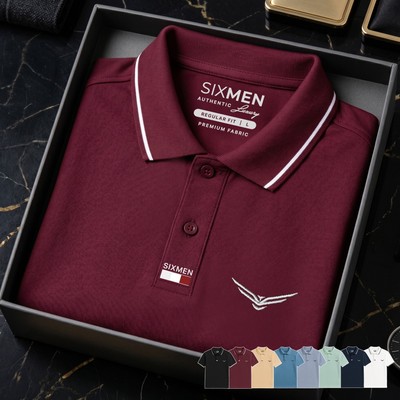 Áo Polo nam LISTAR cao cấp cổ bẻ [Tặng Hộp Gói Quà Xịn] vải cá sấu thoáng mát, tinh tế - SIXMEN