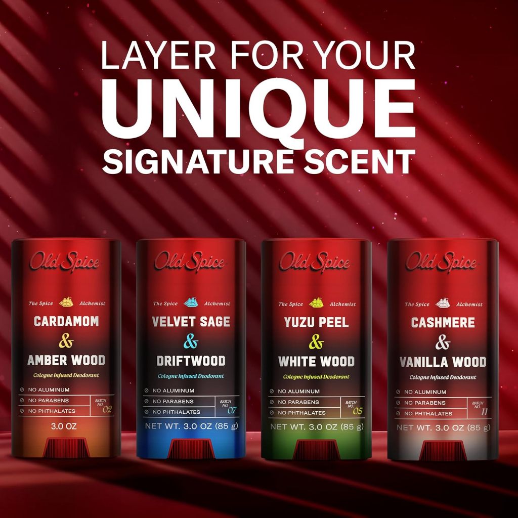 Lăn khử mùi Old Spice không chứa nhôm dành cho nam Hương thơm Velvet Sage + Drift Wood 85g (Mỹ)