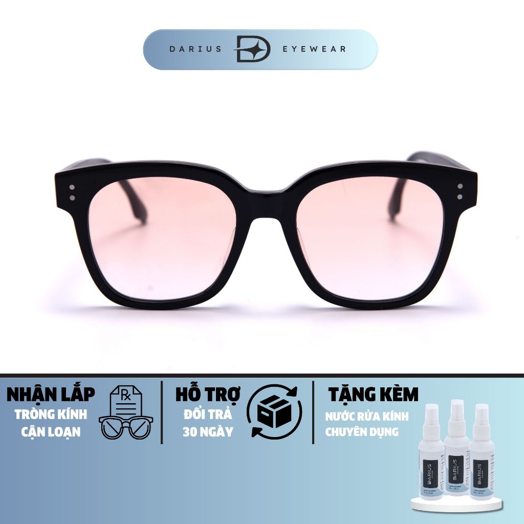 Gọng kính vuông UNA.C N nhựa acetate phong cách Hàn Quốc chống tia UV cao cấp DARIUS DGM116