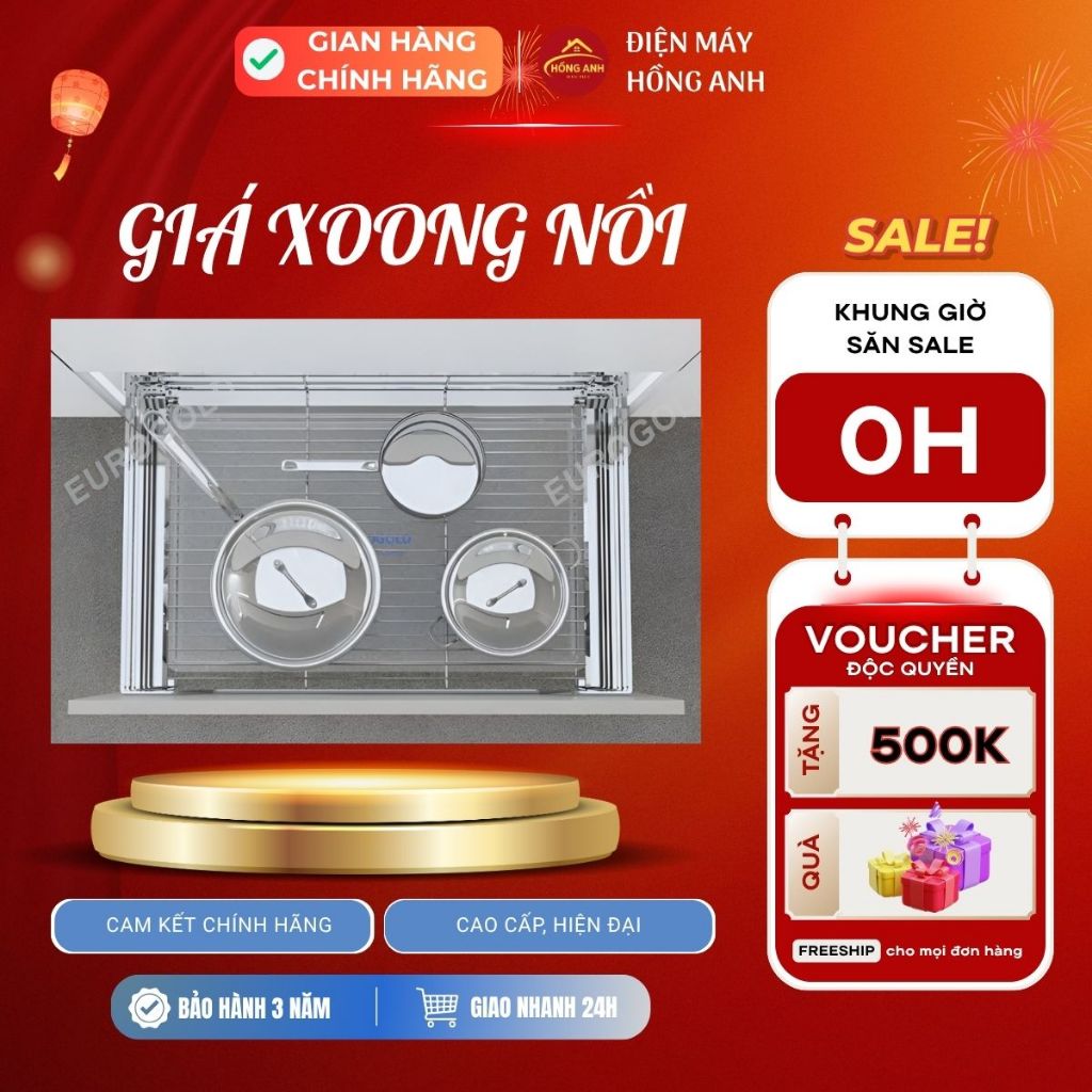 Giá xoong nồi inox mờ cao cấp EP60B, cho tủ bếp dưới rộng 60–90cm, không gỉ sét, hiện đại