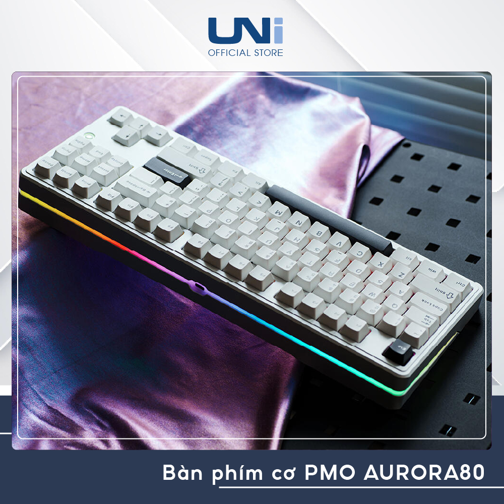 SẴN GIAO - Bàn phím cơ PMO Aurora 80 TKL Aluminum Mechanical Keyboard - UNI OFFICIAL STORE
