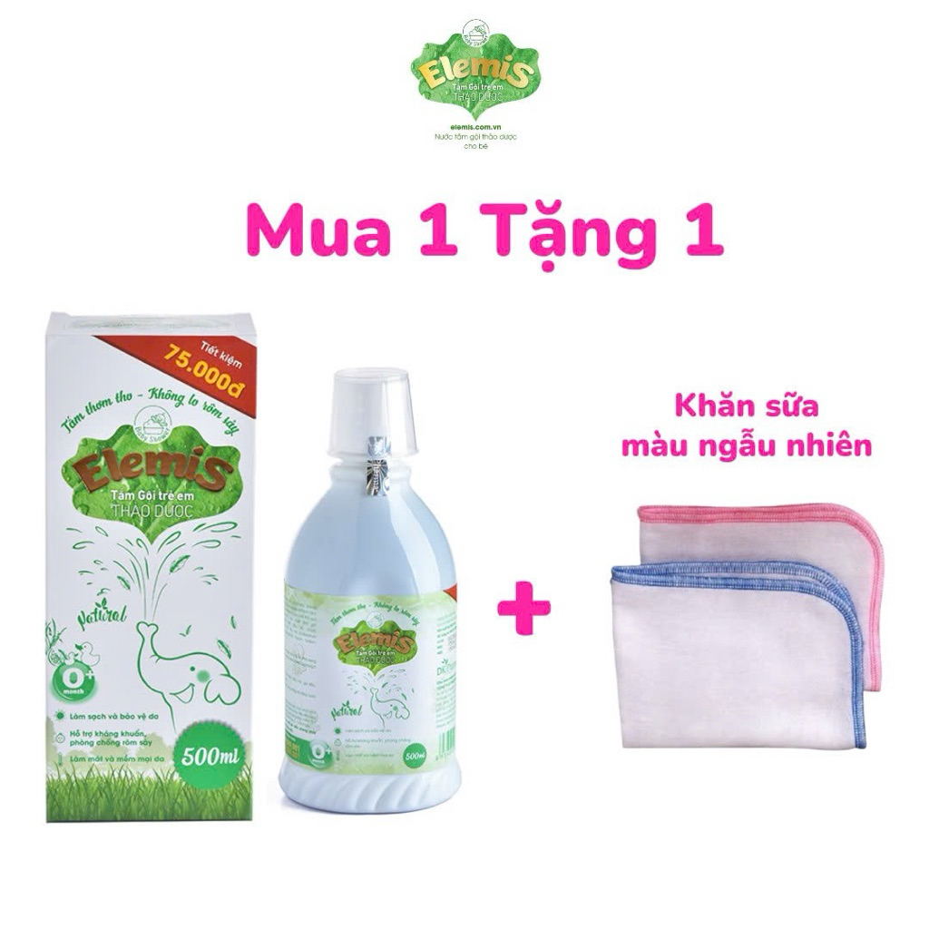 [Tặng 01 Khăn Sữa] Nước tắm thảo dược Elemis loại 500ml