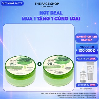 [FS]Combo 2 Gel Dưỡng Da Đa Năng TheFaceShop Jeju Aloe Fresh Soothing Gel 300mlx2