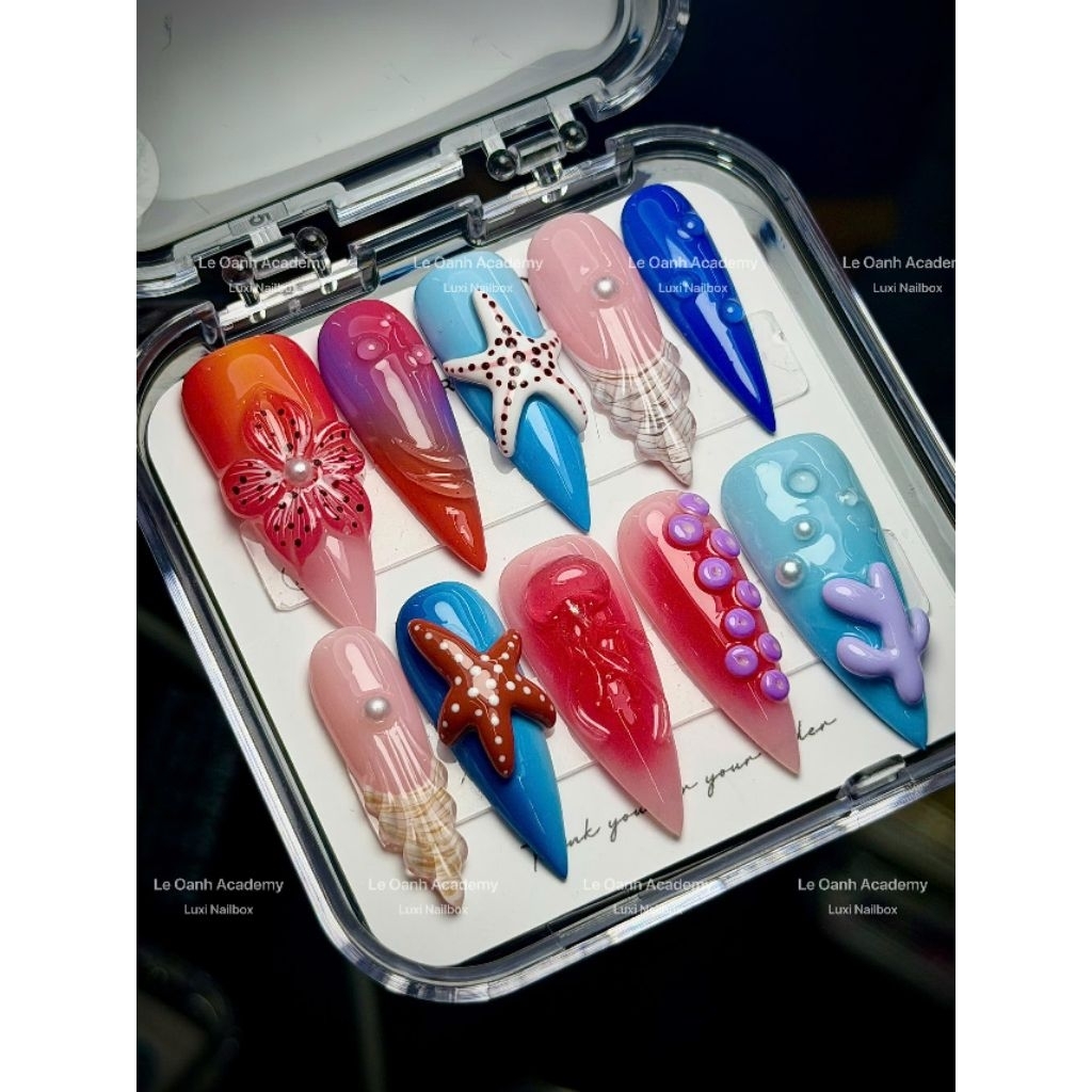 Press On Nails Tiệm Mèo Nails - Móng Úp Handmade, Bền Đẹp, Dễ Đeo