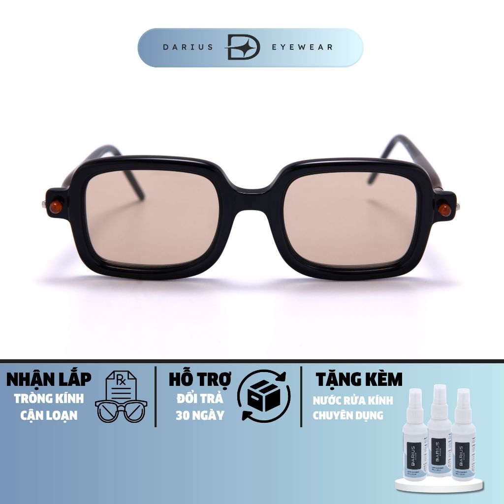 Gọng kính thời trang KUBORAUM P2 mắt kính hot trend dáng vuông chống tia UV cao cấp DARIUS DKBP2