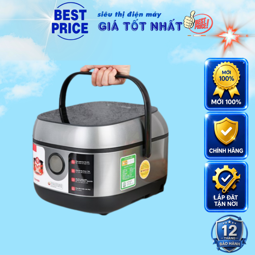 RC-10IX1PV RC-18IX1PV | Nồi cơm cao tần Toshiba 1 lít RC-10IX1PV, 1,8 lít RC-IX1PV - Chính Hãng