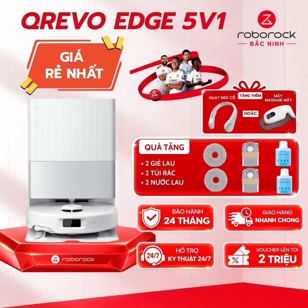 [GIÁ RẺ NHẤT] Roborock Qrevo Edge 5V1/ Qrevo C Pro/ Qrevo 2 Pro | Robot hút bụi lau nhà