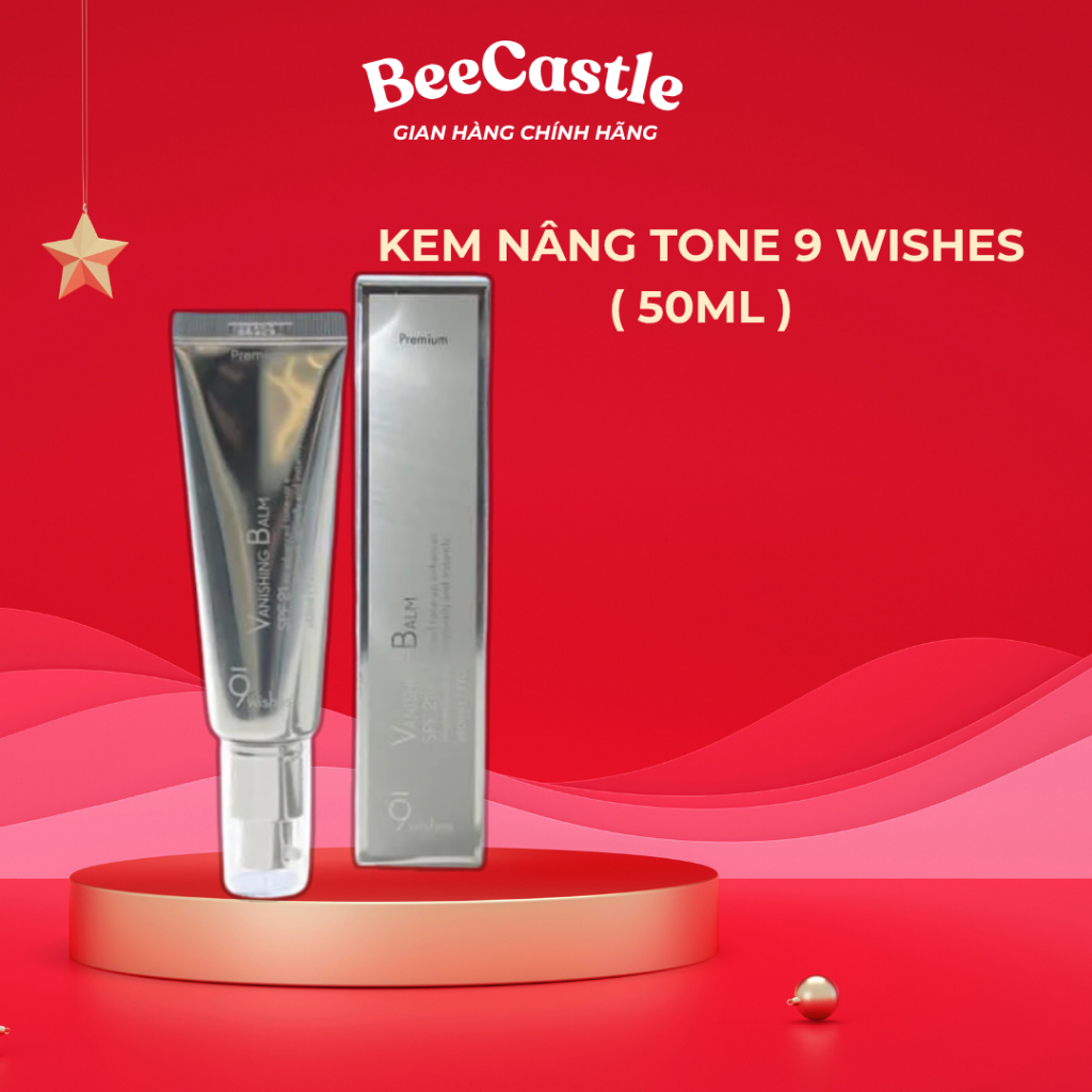 Kem dưỡng nâng tone 9Wishes Vanishing Balm Premium SPF 21+++ ban ngày,