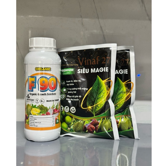 F90 phân bón F90 tặng 2 gói Magie Kẽm (500g/gói) cây bung đọt mạnh ra rễ nhanh xanh cây dày lá