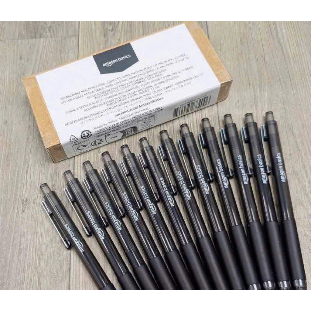 💥Hộp 12 chiếc bút bi Amazon Basics ( Mỹ )