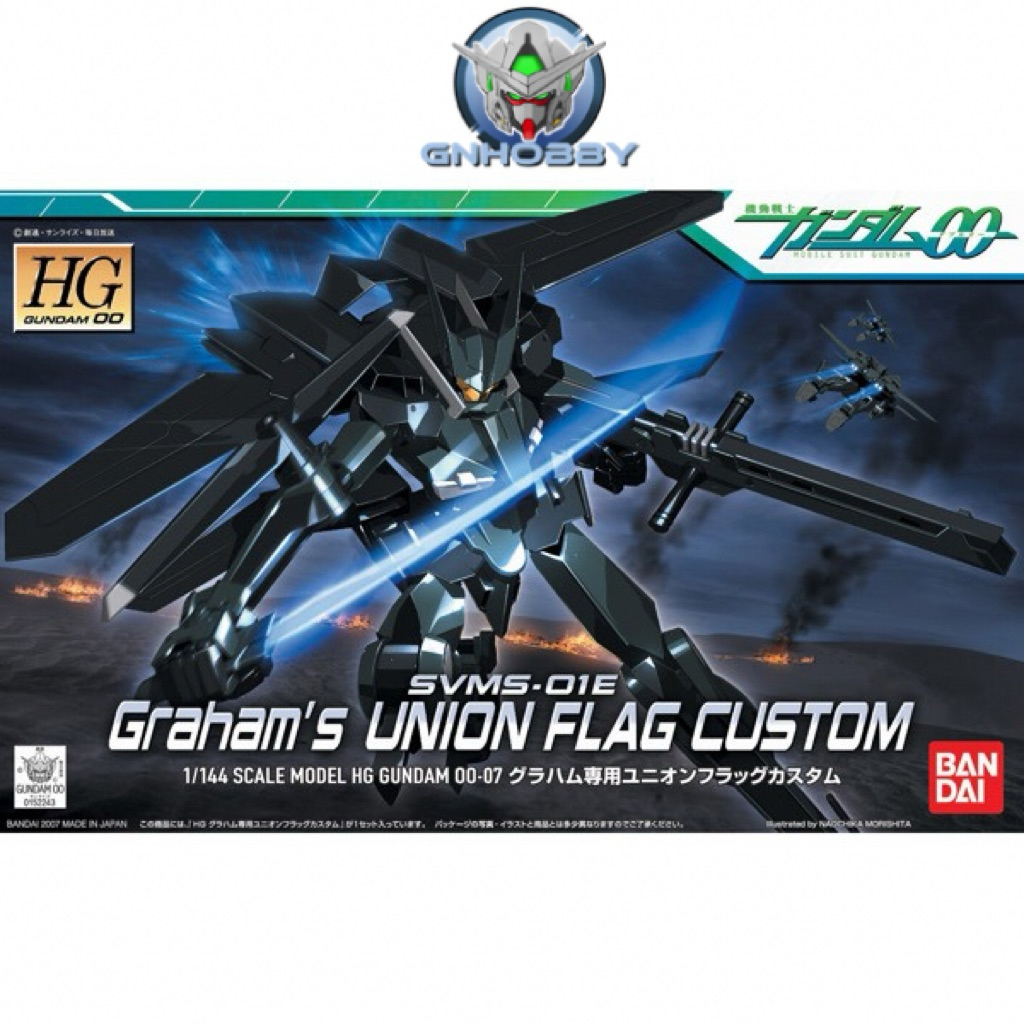 (Có sẵn) Mô hình lắp ráp HG00 1/144 Union Flag (Graham’s custom) chính hãng bandai