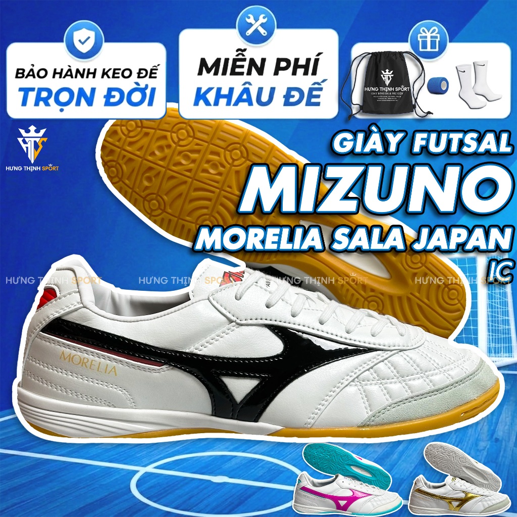 Giày Đá Bóng / Giày Đá Banh MIZUNO MORELIA SALA JAPAN |IC Futsal Sân Trong Nhà| Tặng Khâu Đế + Bảo H