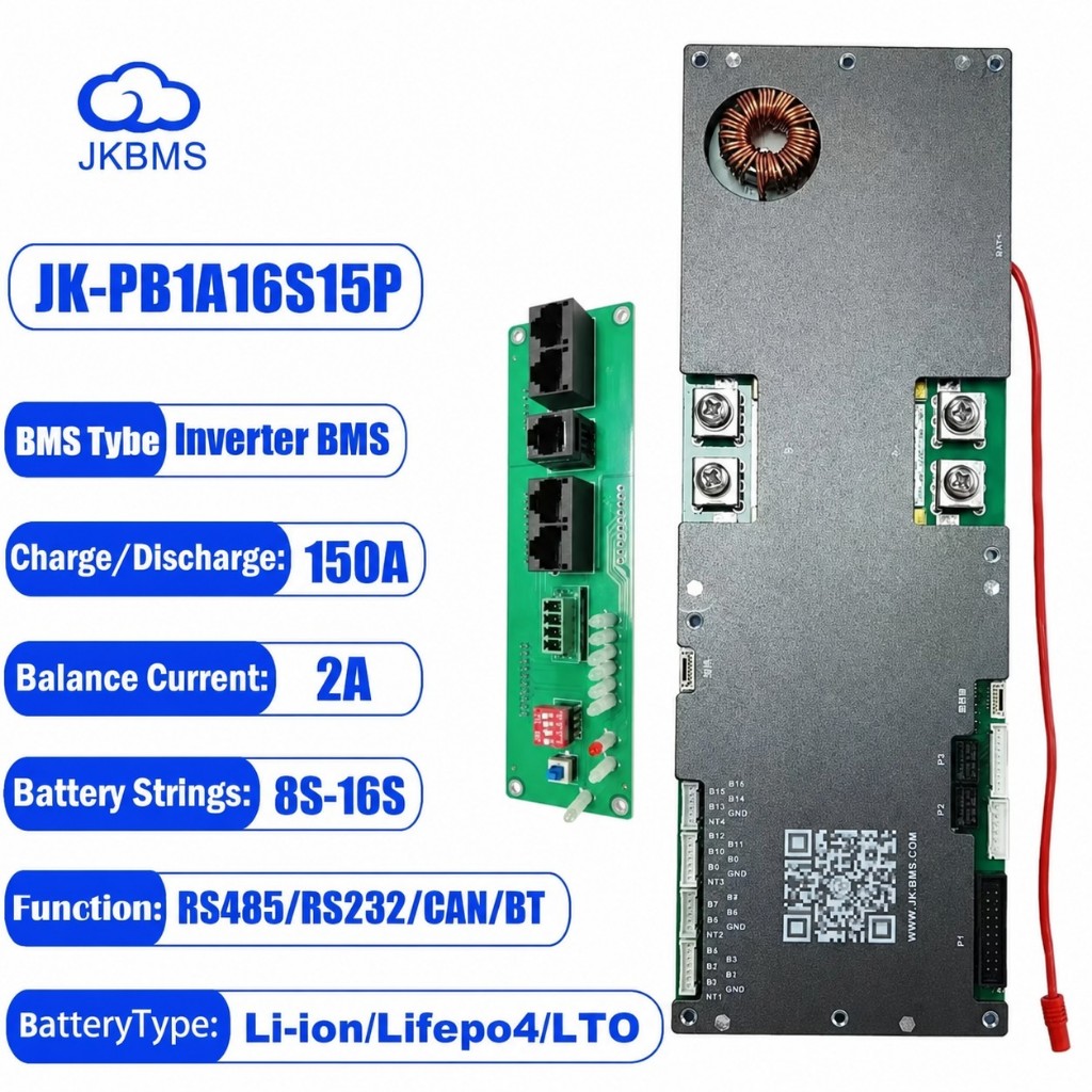 Mạch BMS JK 16S Cân Bằng Hoạt Động