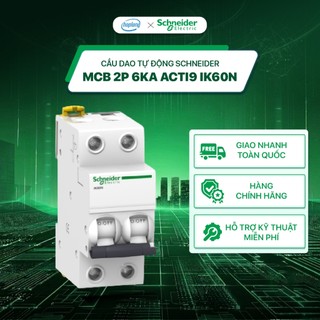 Schneider a9k24263 - acti9 ik60n - cầu dao tự động mcb - 2p 6ka - 63a 240vac - aptomat