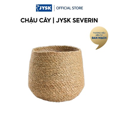 Chậu cây | JYSK SEVERIN | cỏ biển/nhựa PE | màu tự nhiên | Ø20xC17cm