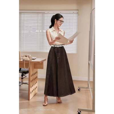 Chân Váy Xòe Denim Nữ MY WAY Nhẹ Nhàng Nữ Tính 9MCX2160