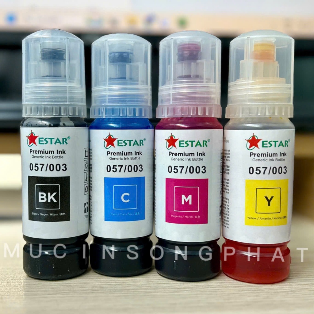 Bộ mực in 4 màu 70ML/chai Epson 003 EcoTank cho máy in Epson L1110/ L3110/ L3150/ L4150/ L1110