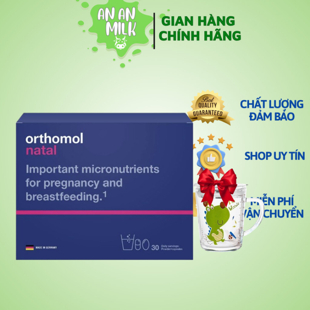 Vitamin cho bà bầu Orthomol Natal chính hãng Đức 30 ngày - AN AN MILK