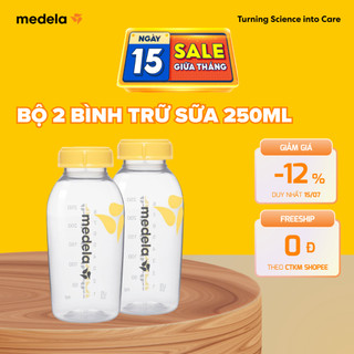 Bình trữ sữa | Medela bộ 2 bình loại 250ml