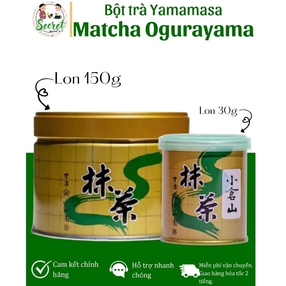 [FULL BOX] Bột trà Matcha Ogurayama nội địa Nhật Bản - Yamamasa Koyamaen - SECRET SHOP