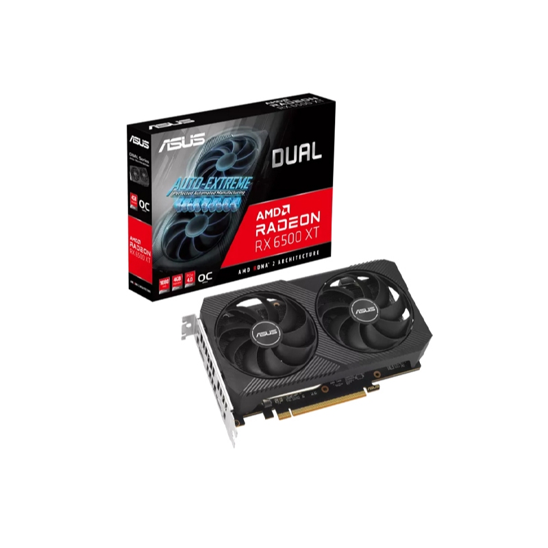VGA Asus DUAL RX 6500 XT OC 4GB V2 (DUAL-RX6500XT-O4G-V2) - CHÍNH HÃNG