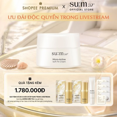 KOL x SU:M37 x Kem dưỡng chống lão hóa và làm dịu da Su:m37 Micro-Active Soft Fit Cream 50ml