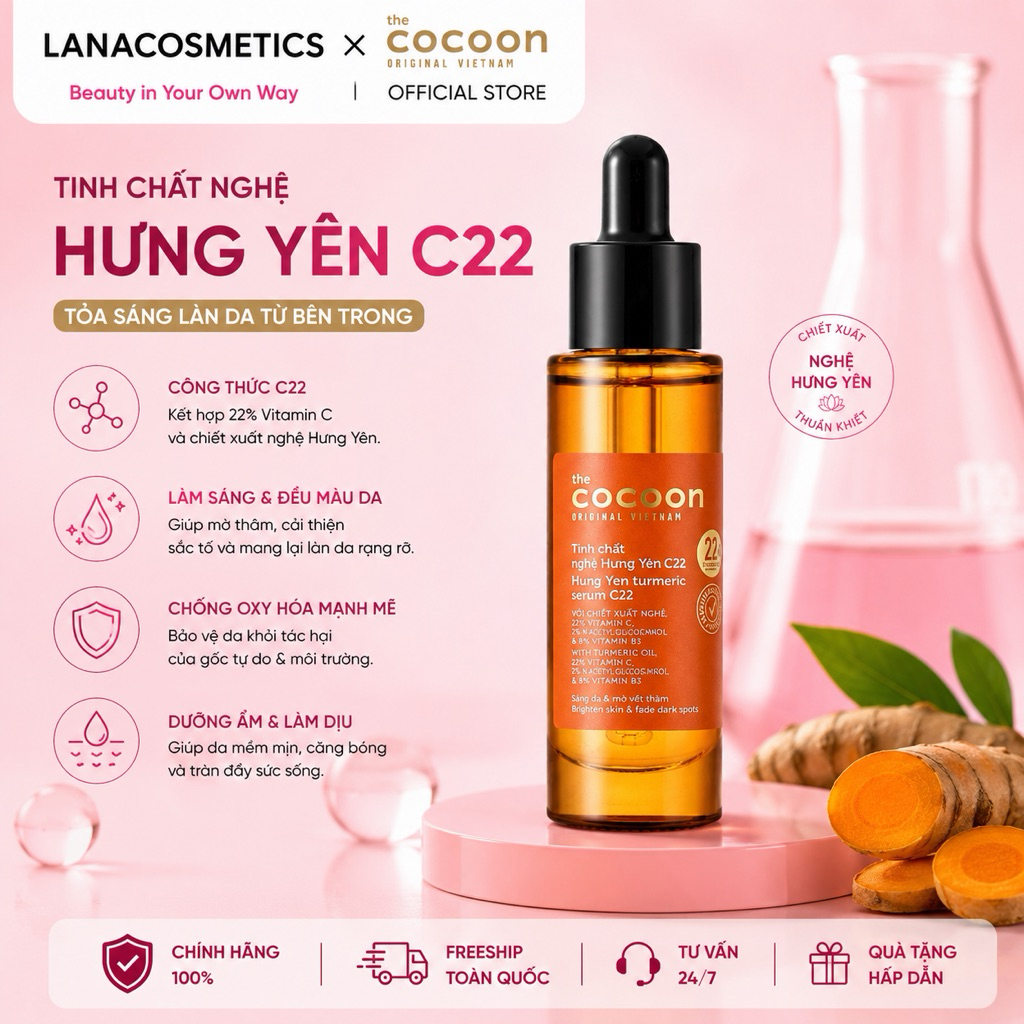 Tinh chất nghệ Hưng Yên C22 the Cocoon - 30ml