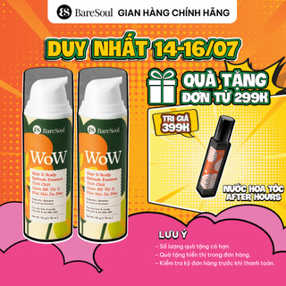 COMBO 2 Gel Tinh chất giảm bết, kiềm dầu, khử mùi & làm mát da đầu BareSoul WOW 50gx2