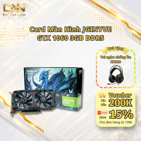 Card Màn Hình JGINYUE GTX 1060 3GB DDR5 192 Bit - Bảo hành 36 Tháng