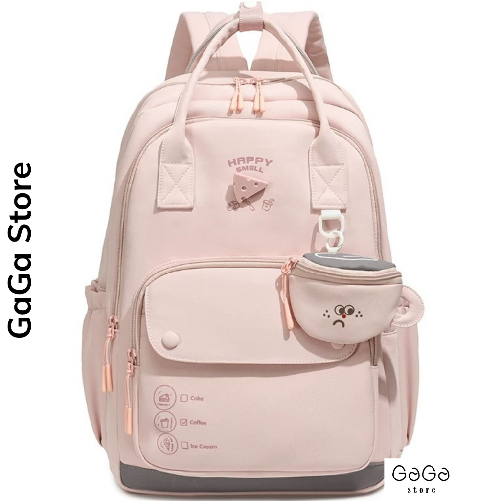 Balo đi học, balo mẹ bỉm sữa dung tích lớn dành basic màu pastel unisex dành cho học sinh sinh viên 