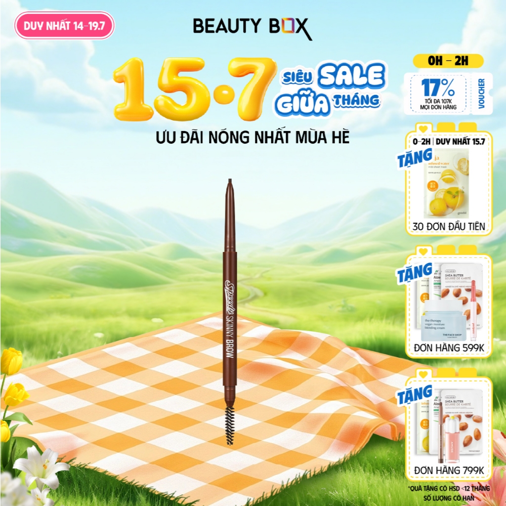 [Săn Sale] Chì Chân Mày Peripera Speedy Skinny Brow 0.05g