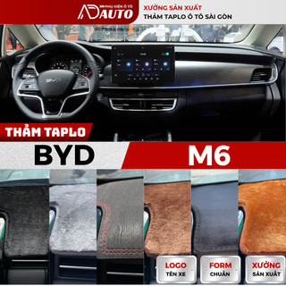 Thảm taplo BYD M6, Thảm Phủ Taplo Ô Tô 13 Chất Liệu Da, Nhung, Chống Nắng, Chống Chói, Bảo Vệ Taplo, AD AUTO