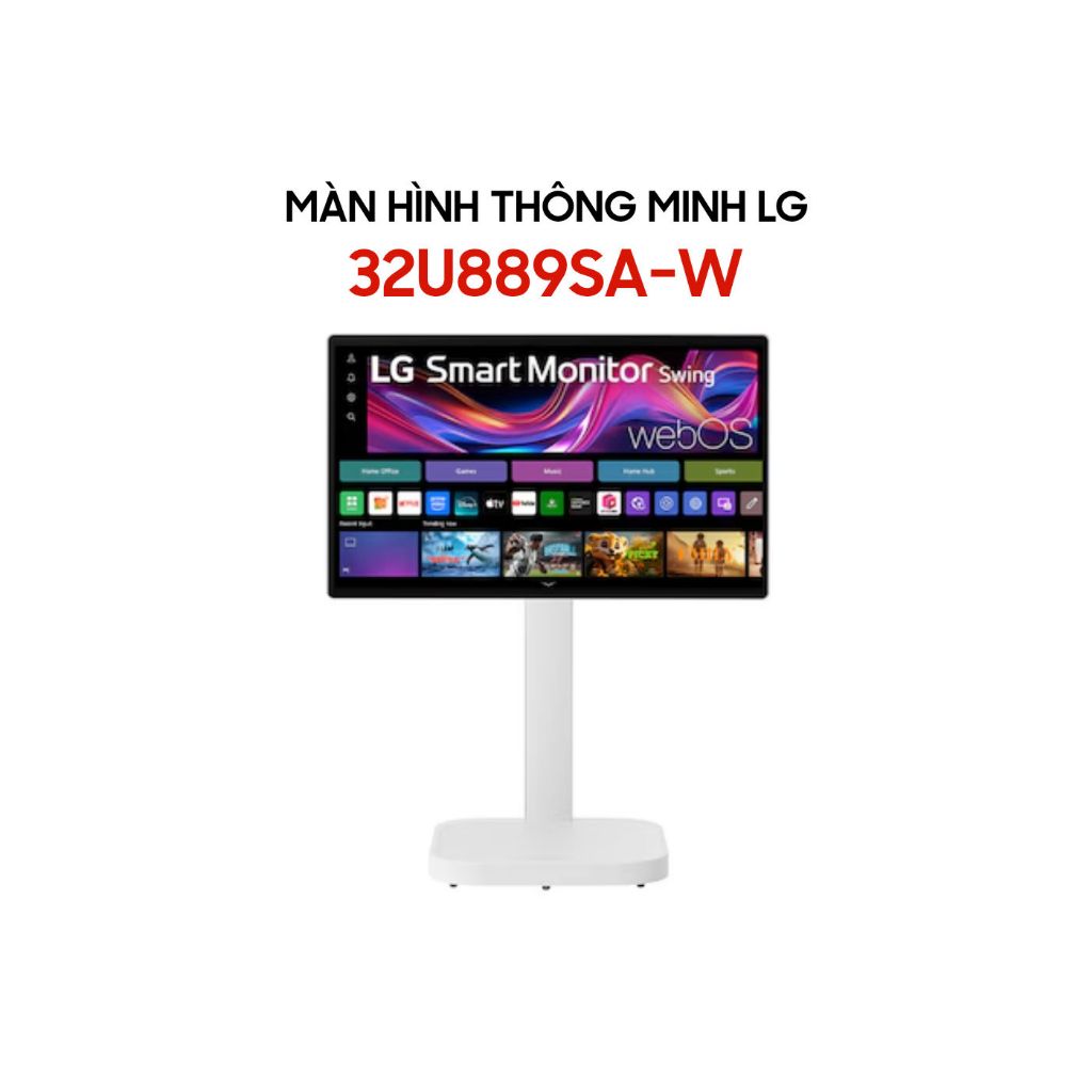 Màn hình thông minh LG 32U889SA-W 31.5 Inch 4K UHD 60Hz 5ms IPS Cảm Ứng