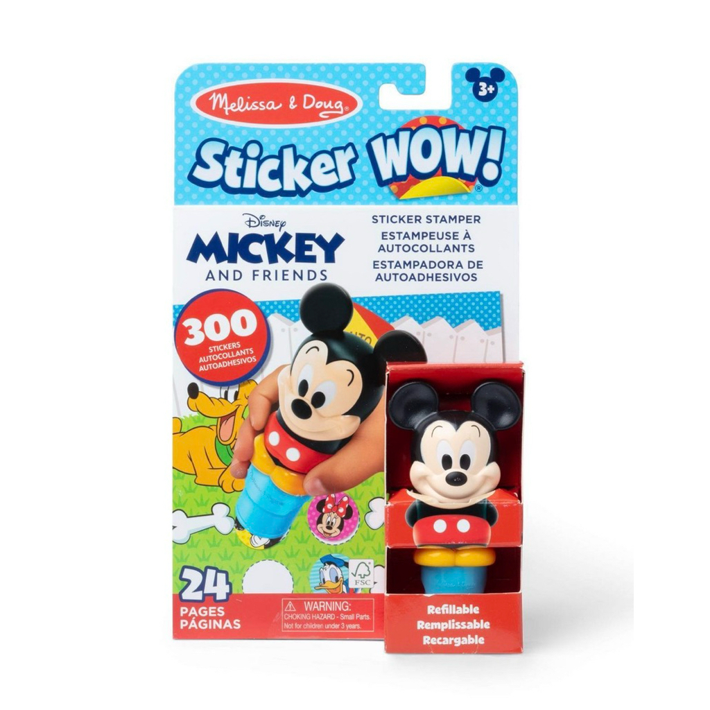 Bộ Hoạt Động & Dụng Cụ Dán Sticker Melissa & Doug Sticker WOW (24 Trang) - Chủ đề Disney Mickey Mous