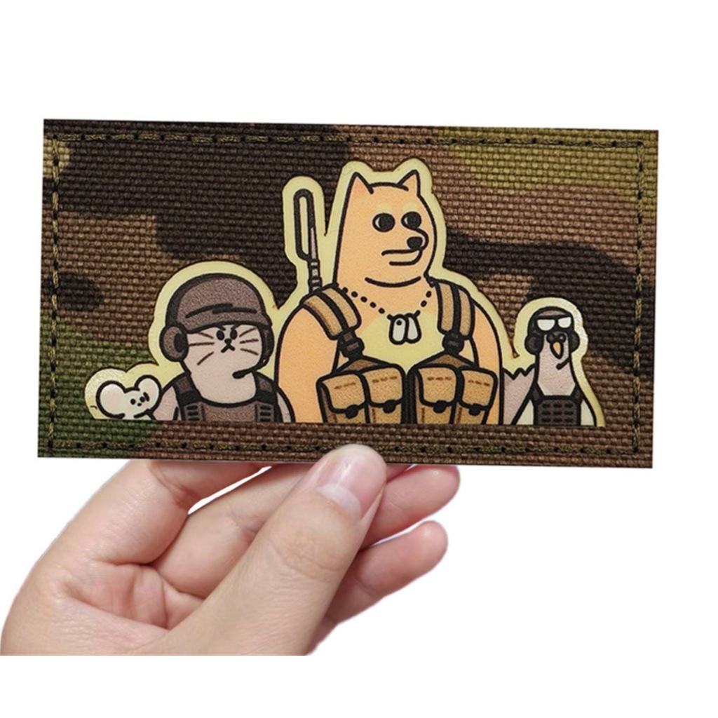 Patch_Velcro dán phong cách Doge Tactical Team