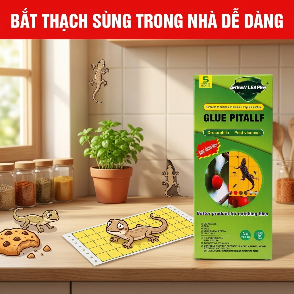 Bẫy dính thằn lằn tiện lợi, không cần lắp đặt phức tạp bẫy dính thạch sùng bẫy thạch sùng