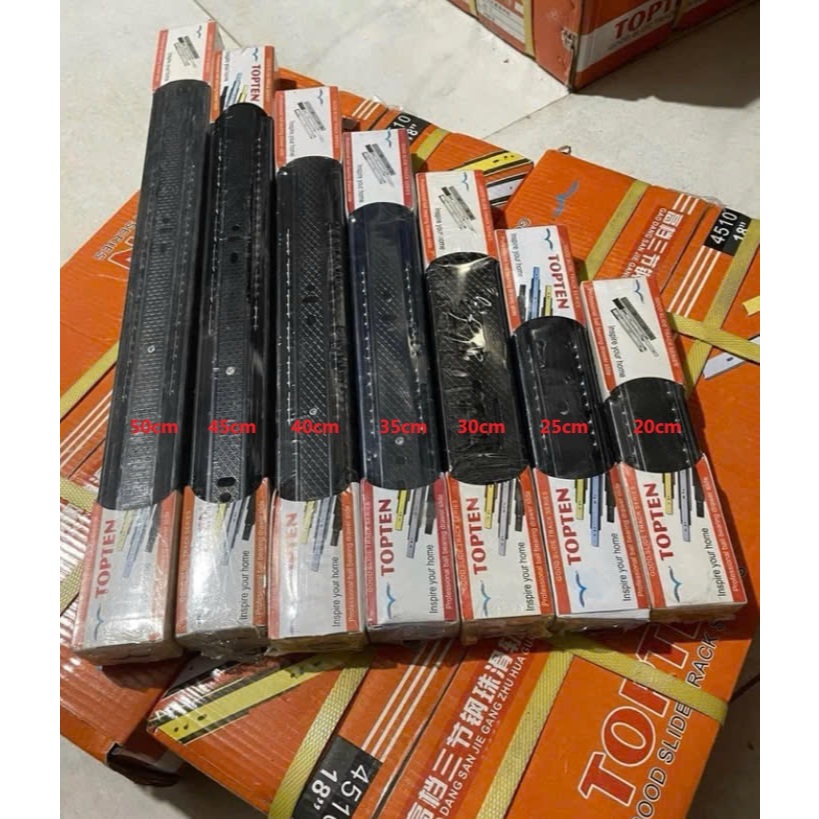 Ray trượt ngăn kéo tủ áo tủ bếp, ray bi 3 tâng chất lượng cao, ray trượt ngăn kéo ( 1 bộ 2 chiếc )