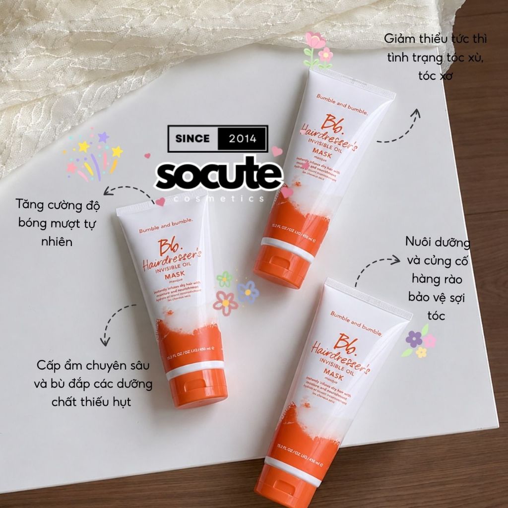 Mặt Nạ Tóc Bumble and Bumble Hairdresser's Invisible Oil Mask 30ml