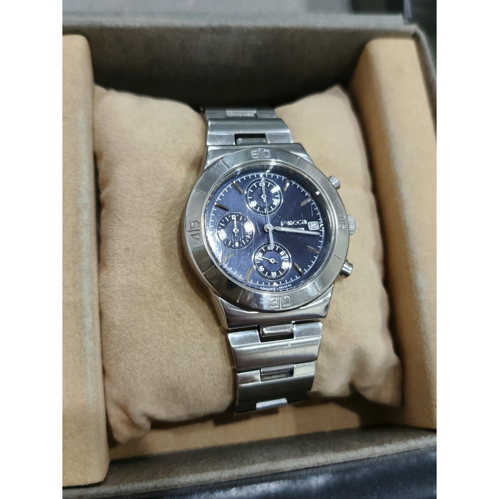 Đồng Hồ Nam/Nữ Citizen Wicca Chronograph - Mặt Xanh Dial Cuốn Hút, Thép Không Gỉ- Chính Hãng