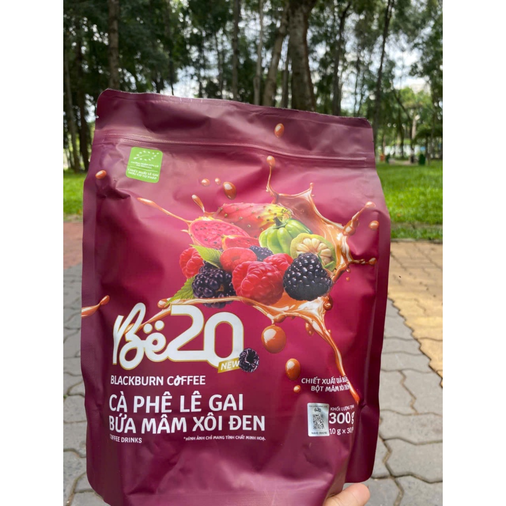 {Mẫu Mới} Túi Cà Phê Bứa Mâm Sôi Đen Lê Gai 30 Gói Be20 Blackburn Coffee, 300Gr, Chính Hãng