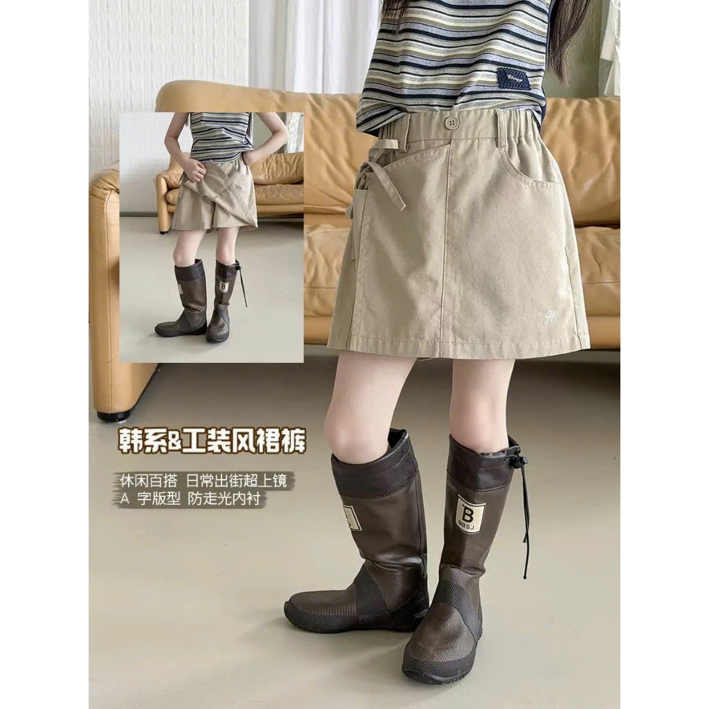 AMBB KIDS - Chân váy kaki bé gái AMBB chính hãng chuẩn xuất xứ Quảng Châu sz 2-12 tuổi (HK KIDS 26B0