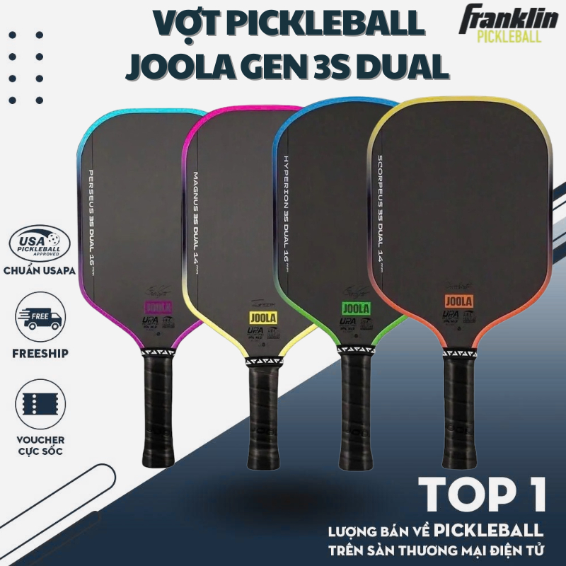 [CHÍNH HÃNG] Vợt Pickleball JOOLA Gen 3S Dual – Cân Bằng Lực & Kiểm Soát Chuẩn Pro