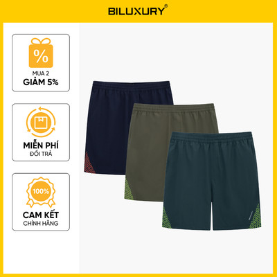 Quần Short Gió Thể Thao Nam Biluxury 1QDGT613 Quần Đùi Gió Nam Form Vừa Vặn Tôn Dáng Basic Mềm Mại
