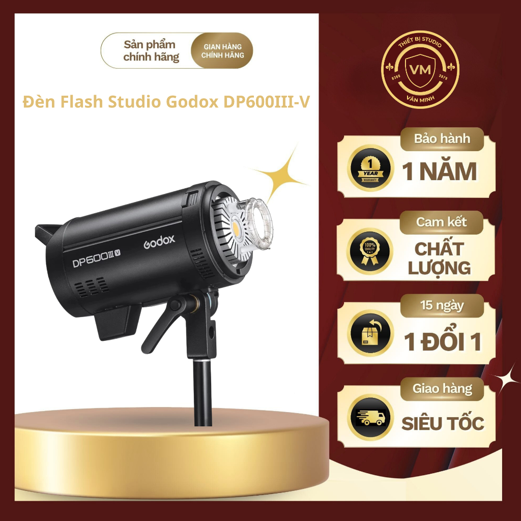 Đèn Flash studio Godox DP600III-V