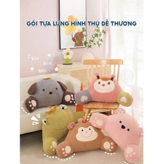 [FURNI HOME] Gối tựa lưng chống mỏi cho bạn gái  hình thú dễ thương, êm đẹp phù hợp làm quà tặng, decor...