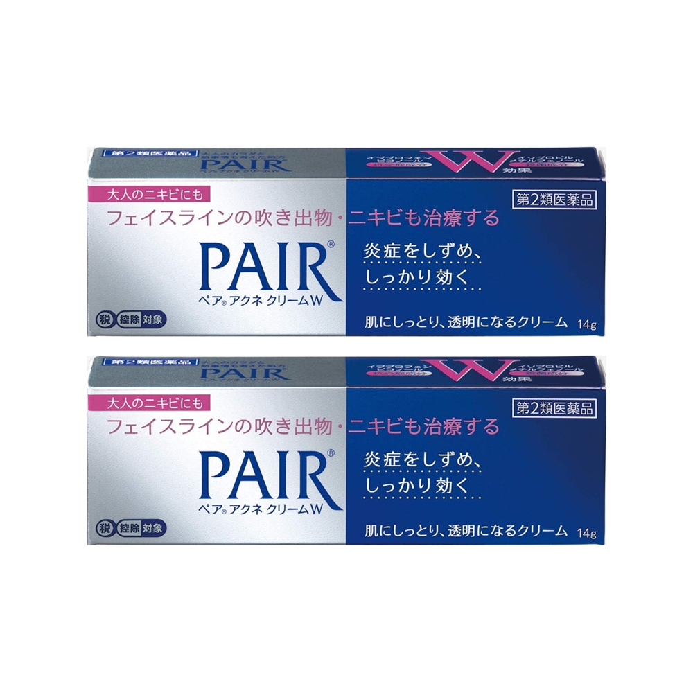 Lion Pair Acne Cream W 14g x 2 Acne Spot Treatment Cream [ Direct from Japan ]