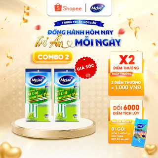 COMBO 2 Miếng rửa chén đa năng sợi tre MyJae, miếng rửa chén chống xước 2 mặt, siêu bền đánh bay dầu bẩn
