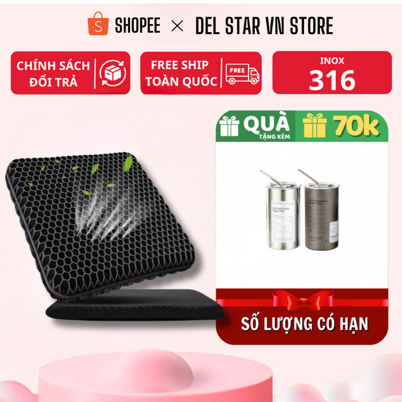 Gối Nệm Tựa Lưng CECILA Cao Su Non Thoáng Khí Phù Hợp Ghế Văn Phòng Ghế Ô Tô