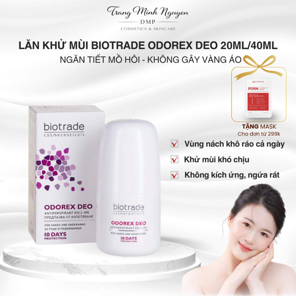 [Chính Hãng] Lăn Khử Mùi Biotrade Odorex Deo 20ml/40ml – Ngăn Mùi & Giảm Mồ Hôi Hiệu Quả 10 Ngày
